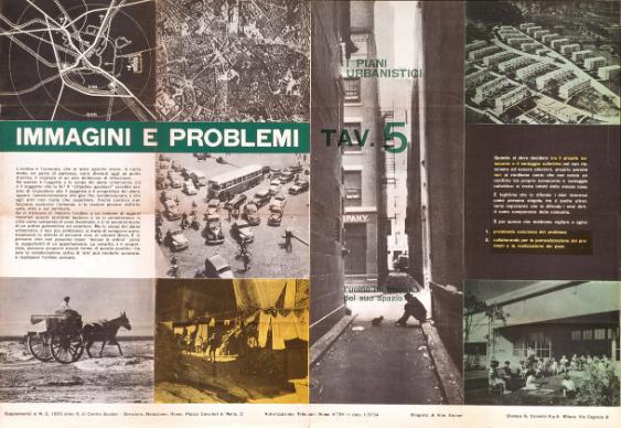 Immagini e Problemi Tav. 5 - I Piani Urbanistici (...)  - allegato al Nr. 2, 1955 anno II di Centro Sociale Roma