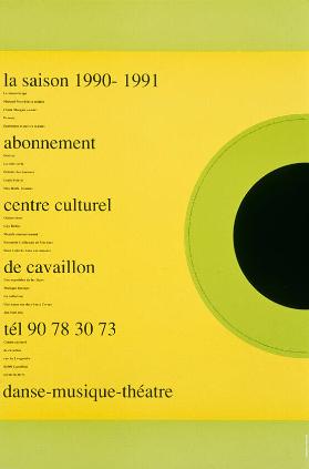 La saison 1990-1991 - danse-musique-théâtre - Centre Culturel de Cavaillon