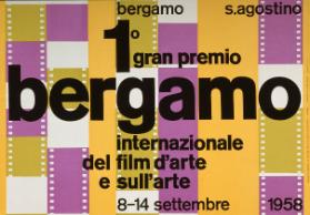 1° gran premio Bergamo - Internazionale del film d'arte e sull'arte