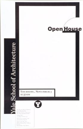 Open house - Yale University School of Architecture