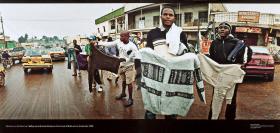 Michael von Graffenried: Selling Second-Hand Clothes on the Streets of Bafoussam, Cameroon 2008