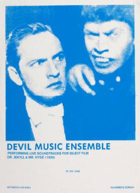 Devil Music Ensemble - Performing live soundtracks from silent film Dr. Jeckyll & Mr. Hyde - Kalkbreite Zürich