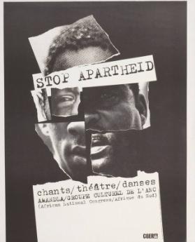 Stop Apartheid - chants/théâtre/danses - Amandla/Groupe culturel de l'ANC