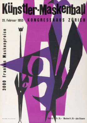 Künstler-Maskenball - 21. Februar 1953 - Kongresshaus Zürich