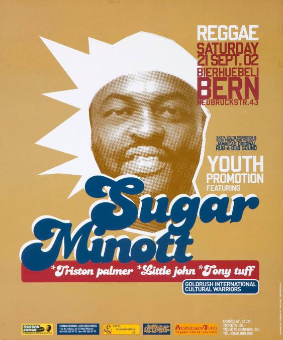 Sugar Minott - Reaggae Saturday 21 Sept. 02 Bierhübeli Bern