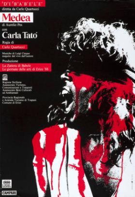La Zattera di Babele - diretta da Carlo Quartucci - Medea die Aurelio Pes - con Carla Tatò - Regia di Carlo Quartucci - Le giornate delle arti di Erice  '88