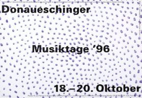 Donaueschinger Musiktage '96 - 18.-20. Oktober