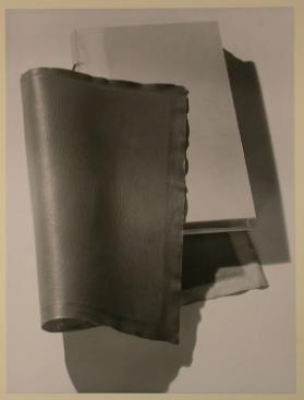 Entwurf und Aufnahmen zu einem Prospekt der Buchbinderklasse , Bucheinbandherstellung in Leder
