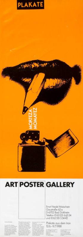 Plakate - Morteza Momayez - Art Poster Gallery - Plakate aus dem Iran - 12.6.-9.7.1988