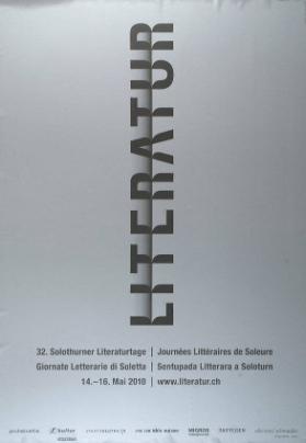 Literatur - 32. Solothurner Literaturtage