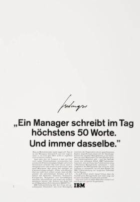 "Ein Manager schreibt im Tag höchstens 50 Worte. Und immer dasselbe."