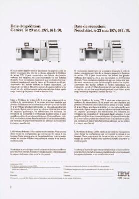Date d'expédition: Genève, le 23 mai 1979, 16 h 30. - Date de réception: Neuchâtel, le 23 mai 1979, 16 h 30.