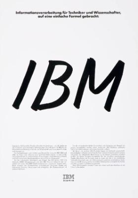 Informationsverarbeitung für Techniker und Wissenschafter, auf eine einfache Formel gebracht: IBM