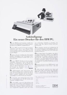 Ankündigung: Ein neuer Drucker für den IBM PC.