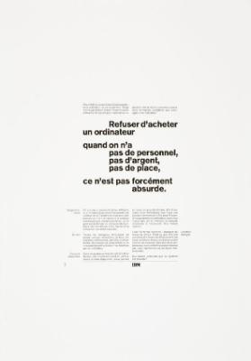 Refuser d'acheter un ordinateur quand on n'a pas de personnel, pas d'argent, pas de place, ce n'est pas forcément absurde.