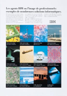Les agents IBM ou l'image de professionnels: exemples de nombreuses solutions informatiques.