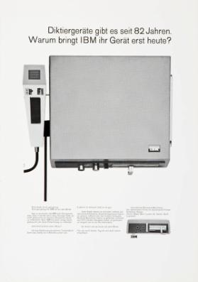 Diktiergeräte gibt es seit 82 Jahren. Warum bringt IBM ihr Gerät erst heute?