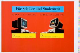 Für Schüler und Studenten: [...] Das IBM Personal System/2 Modell 30. Das IBM Personal System/2 Modell 50.