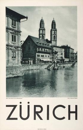 Zürich - Zürich: Die Limmat und das Grossmünster