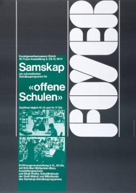 Kunstgewerbemuseum Zürich - 10. Foyer-Ausstellung - Samskap - ein schwedisches Schulbauprogramm für  offene Schulen - Foyer