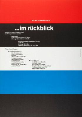 100 Jahre Kunstgewerbemuseum - ...im Rückblick - Plakate und andere Publikationen des Kunstgewerbemuseums - Ausstellung im Kunstgewerbemuseum Zürich