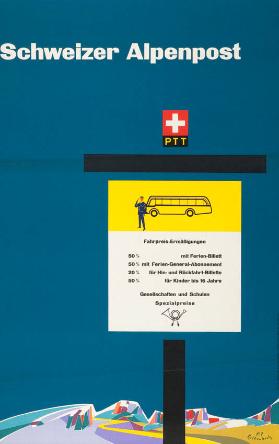 Schweizer Alpenpost - Fahrpreis-Ermässigungen