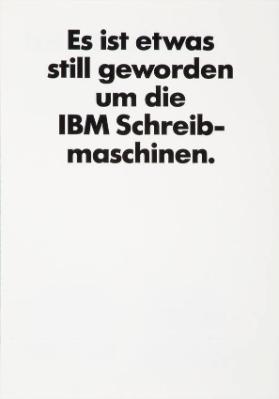 Es ist etwas still geworden um die IBM Schreibmaschinen. Und jetzt wird es noch stiller.