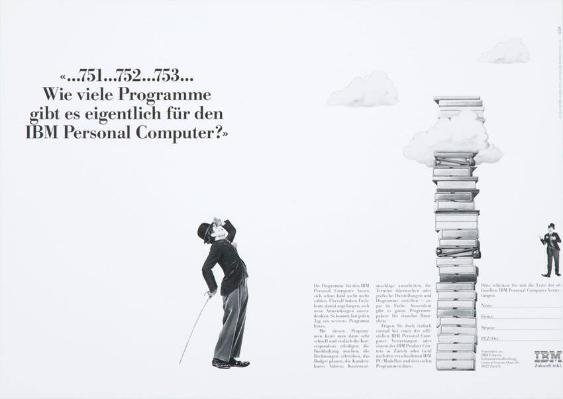 "...751...752...753... Wie viele Programme gibt es eigentlich für den IBM Personal Computer?"