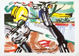 Roy Lichtenstein - voor Vincent van Gogh "The Sower" 1985