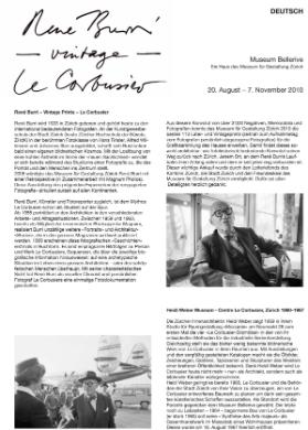 René Burri - Vintage Prints - Le Corbusier