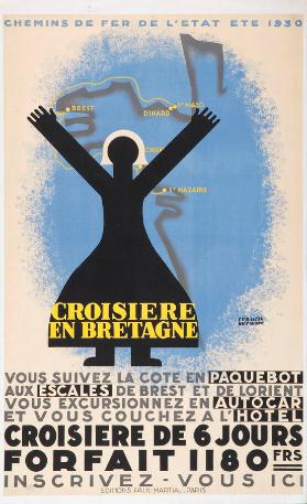 Chemins de Fer de l'Etat été 1930 - Croisière en Bretagne