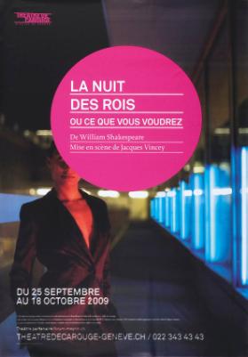 La nuit des rois ou ce que vous voudrez - Théâtre de Carouge