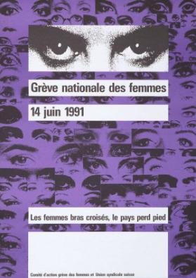 Grève nationale des femmes - 14 juin 1991 - Les femmes bras croisés, le pays perd pied