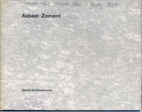 Aspest-Zement ; Eternit AG Niederurnen ; Titelblatt