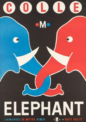 Colle - M - Elephant - Laboratoires E. Mottier, Genève - M = haute qualité