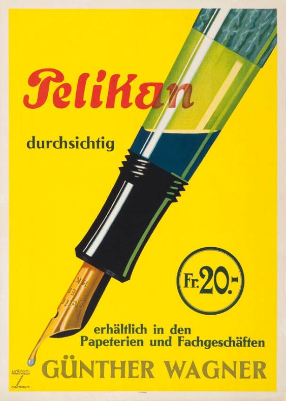 Pelikan - durchsichtig - erhältlich in Papeterien und Fachgeschäften - Günther Wagner