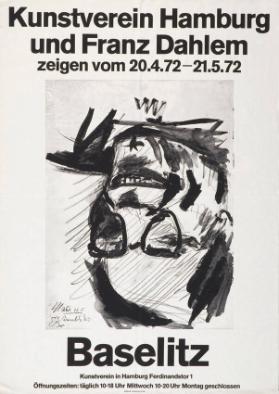 Kunstverein Hamburg und Franz Dahlem zeigen Baselitz - Kunstverein Hamburg