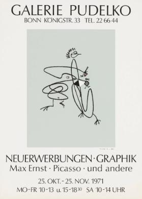 Galerie Pudelko - Neuerwerbungen - Graphik - Max Ernst - Picasso - und andere