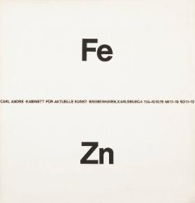 Fe - Zn - Carl Andre - Kabinett für aktuelle Kunst Bremerhaven