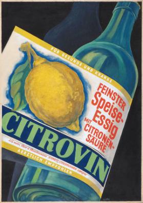Citrovin - Für Gesunde und Kranke - Feinster Speiseessig mit Zitronensäure - Aerztlich empfohlen