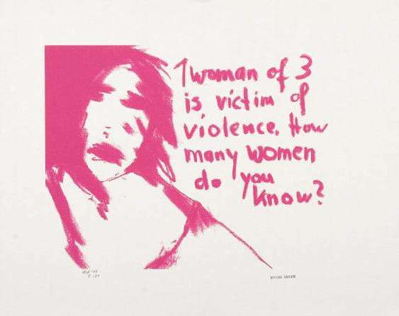 1 Woman of 3 is victim of violence. How many women do xou know?