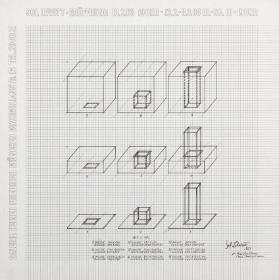 Sol LeWitt - Eröffnung 13.2.68 - Galerie Heiner Friedrich - München