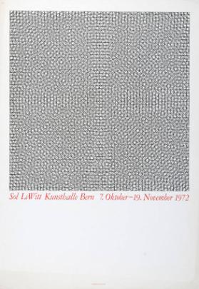 Ausstellung in der Kunsthalle Bern - 7. Oktober-19. November 1972