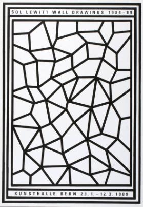 Kunsthalle Bern - Sol LeWitt - Wall Drawings 1984-89 - 28.1.-12.3.1989