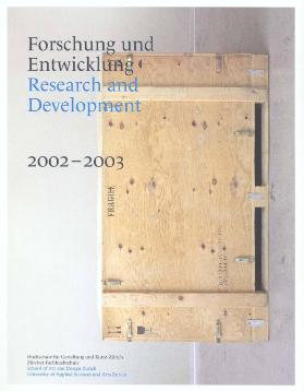 Forschung und Entwicklung - Research and Development 2002 - 2003