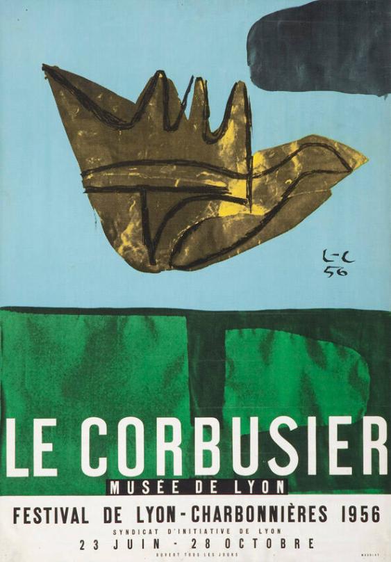 Le Corbusier - Musée de Lyon -  Festival de Lyon  - charbonnières 1956