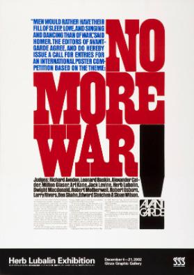 No more war! - Herb Lubalin exhibition - GGG - Ginza Graphic Gallery