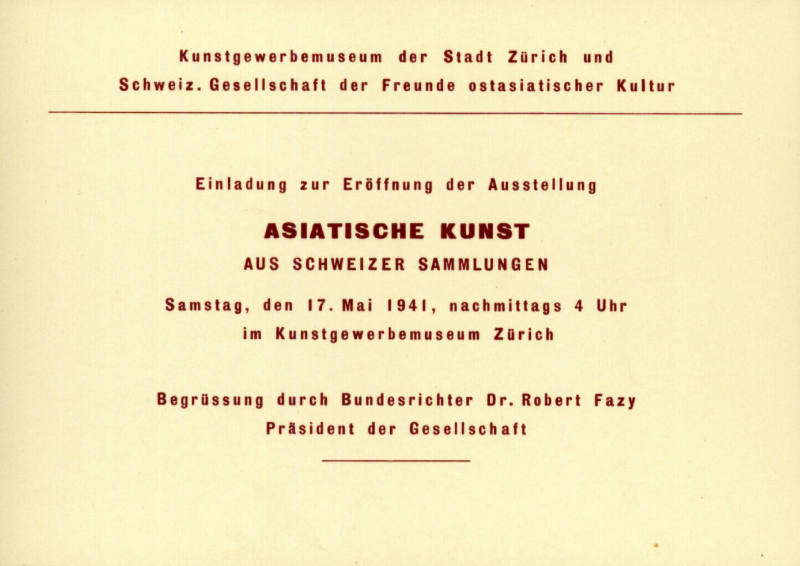 Asiatische Kunst aus Schweizer Sammlungen