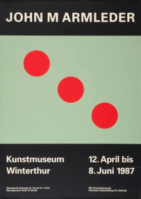 John M Armleder - Kunstmuseum Winterthur 1987