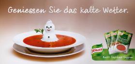 Geniessen Sie das kalte Wetter. Knorr Suprême Suppen